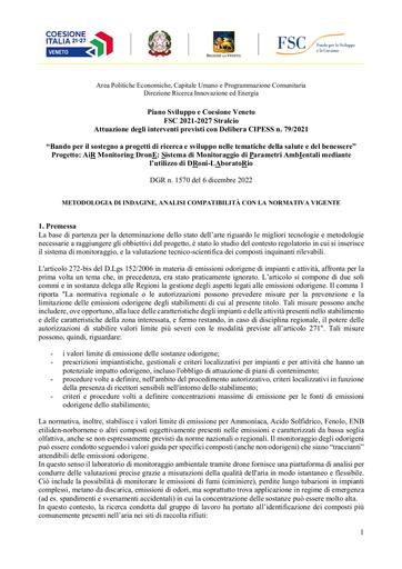 2_METODOLOGIA DI INDAGINE, ANALISI COMPATIBILITÀ CON LA NORMATIVA VIGENTE