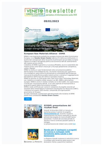 Newsletter Gennaio 2023